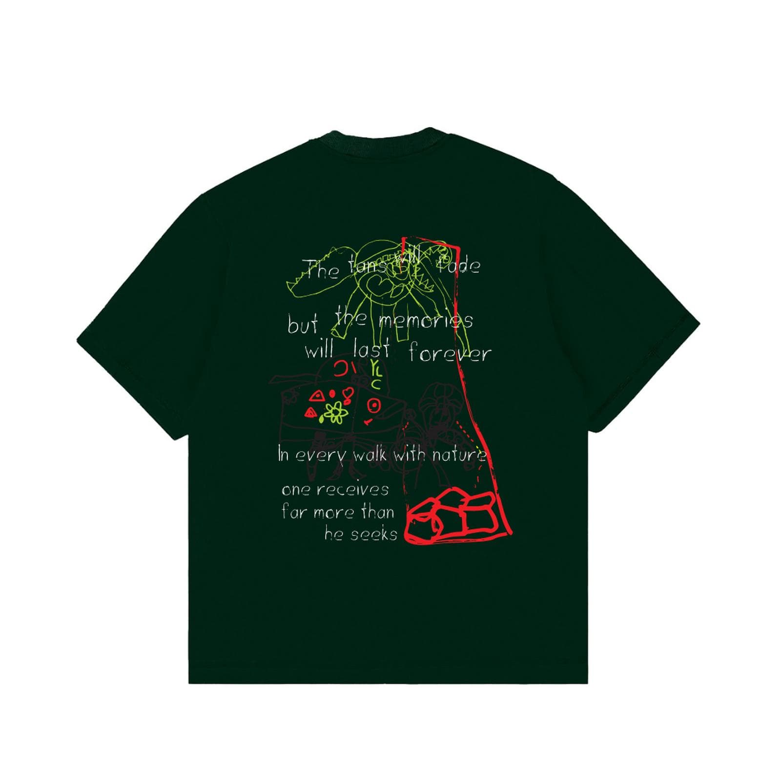 Oversized Tshirt Making Memories Emerald