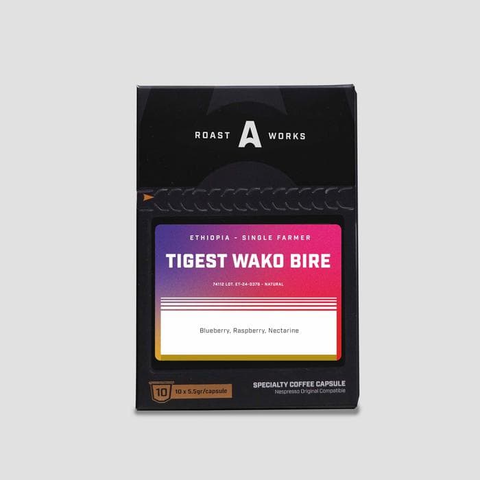 Ethiopia Single Farmer Tigest Wako Bire Lot. ET-24-0376 74112 Natural - Nespresso Compatible Capsule